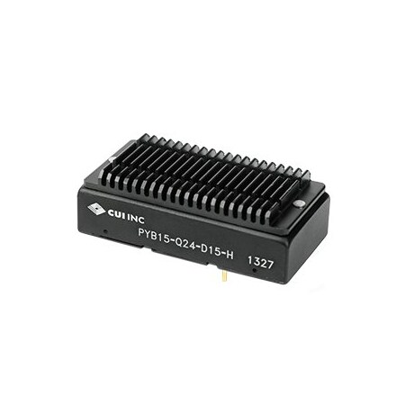 Cui Inc Isolated Dc/Dc Converters Dc-Dc Isolated, 15 W, 9~36 Vdc Input, 5 Vdc, 3000 Ma, Single Regulated PYB15-Q24-S5-H